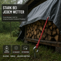 Allzweckseil – 8 mm × 20 m, robust, schwimmfähig und wetterfest, verschiedene Farben