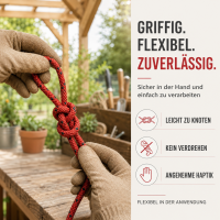 Allzweckseil – 8 mm × 20 m, robust, schwimmfähig und wetterfest, verschiedene Farben
