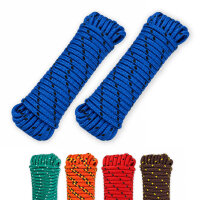 Allzweckseil 2er Set – 8 mm × 20 m, robust, schwimmfähig und wetterfest, verschiedene Farben