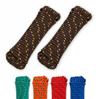 Allzweckseil 2er Set – 8 mm × 20 m, robust, schwimmfähig und wetterfest, verschiedene Farben