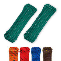 Allzweckseil 2er Set – 8 mm × 20 m, robust, schwimmfähig und wetterfest, verschiedene Farben