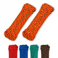 Allzweckseil 2er Set – 8 mm × 20 m, robust, schwimmfähig und wetterfest, verschiedene Farben