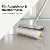 Entlüftungsroller / Stachelwalze mit Spritzschutz 25 cm oder 50 cm breite