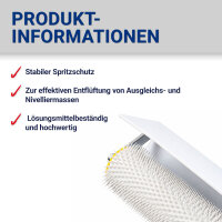 Entlüftungsroller / Stachelwalze mit Spritzschutz 25 cm oder 50 cm breite