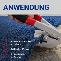 Premium Reißklaue Halteklaue [90 mm] Teppichkralle zum Entfernen von Bodenbelägen