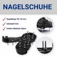 Entlüftungsroller Set | 50 cm Entlüftungsroller Profi mit 11 mm 560 mm Bodenrakel, Zahnrakel & Nylon Nagelschuhe | Für Epoxidharz, Fließestrich & Bodenausgleich