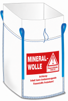 Big Bag 90 x 90 x 110 mit Warndruck Mineralwolle