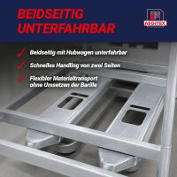 Rohrpalette – Barille  stapelbare Transport- und Lagerpalette