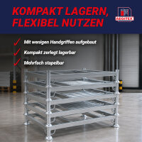 Rohrpalette – Barille  stapelbare Transport- und Lagerpalette