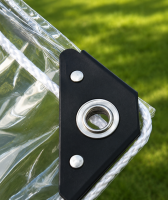 PVC Plane Transparent, Randverstärkt, geöst , verschiedene Größen