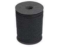 Expanderleine, Farbe:  Schwarz 6 mm / 8 mm x 100 m