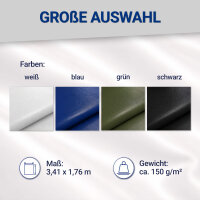 3,41 x 1,76 m, Bauzaunplane / Sichtschutzplane, Farbe:...