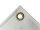 3,41 x 1,76 m, Bauzaunplane / Sichtschutzplane, Farbe: WEISS - DIN 4102-B1