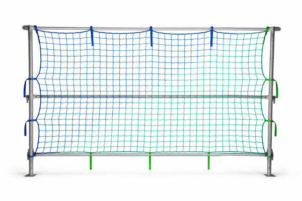Seitenschutznetz 2x10m - 2x5m mit angenähten GSV