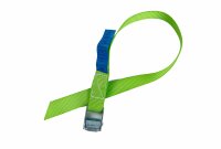 Gurtschnellverschluss für Seitenschutznetze – 60 cm mit verzinktem Klemmschloss, Farbe: grün