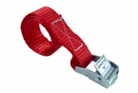 Gurtschnellverschluss für Seitenschutznetze – 60 cm mit verzinktem KlemmschlossGrün / Blau / Rot