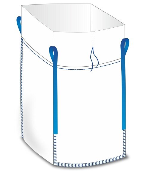 Big Bag mit Schürze, 90 x 90 x 110 cm