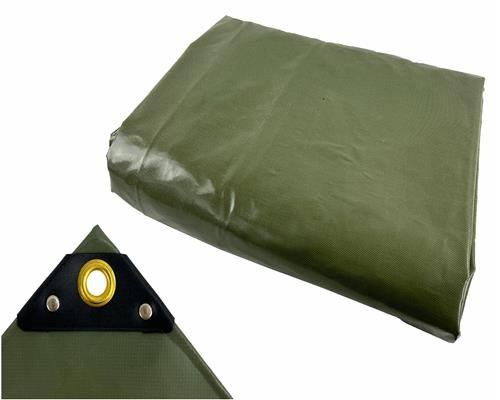 PVC-Abdeckplane ca. 650 g/m², Farbe: Grün, 1,5 x 10 m