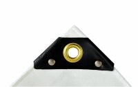 PVC-Abdeckplane ca. 650 g/m², schwer entflammbar B1, Farbe: Weiß