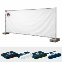 AEGITEX 3,41 x 1,76 m, Bauzaunplane / Sichtschutzplane, geöst, Randverstärkt