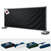 AEGITEX 3,41 x 1,76 m, Bauzaunplane / Sichtschutzplane, geöst, Randverstärkt