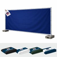 AEGITEX 3,41 x 1,76 m, Bauzaunplane / Sichtschutzplane, geöst, Randverstärkt