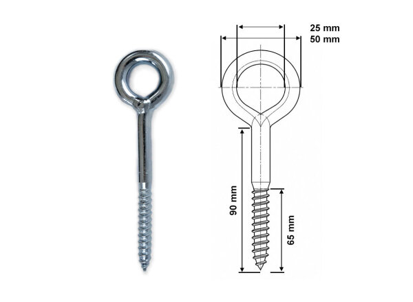 AEGITEX Gerüstöse / Gerüstschraube 90 x 12  mm