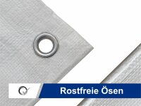 AEGITEX Abdeckplane / Polybandgewebeplane BASIC, 3 x 6 m, Farbe: weiß